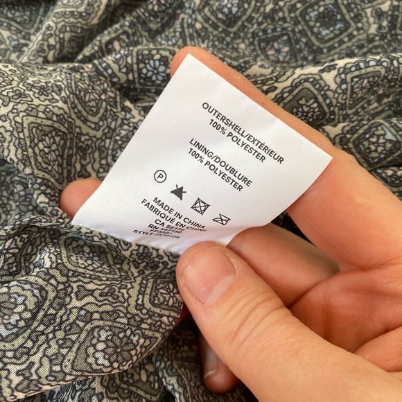 Frank and Oak paisley chiffon babydoll 90s inspired dress - Picture 6 of 6